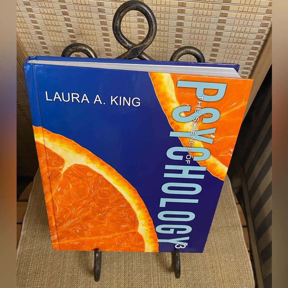 Hardcover College psychology textbook